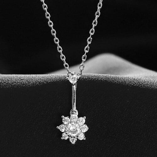 Creative Sunflower Necklace Simple Cute Women Party Collarbone Chain Necklace jewelry