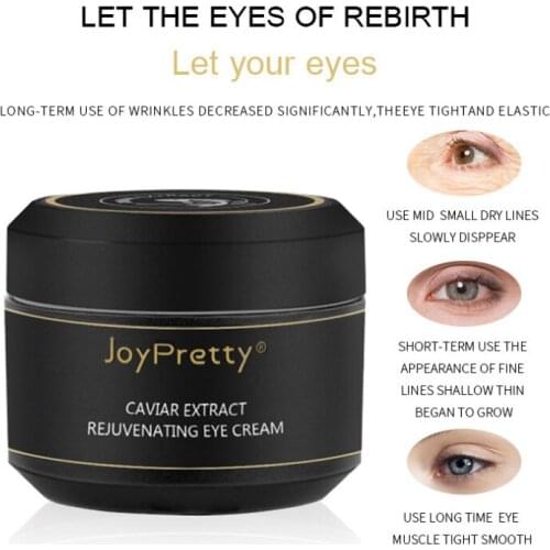 AUQUEST Anti Wrinkle Caviar Eye Cream Anti Dark Circles Eye Bags Lighten Fine Lines Whitening Moisturizing Eye Care Moisturizing