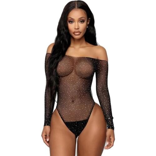 Ladies Perspective High Elastic Ice Silk Swimsuit Sexy Bottom Open Crotch Jumpsuit For Sex Passion Thin Transparent Bodysuit