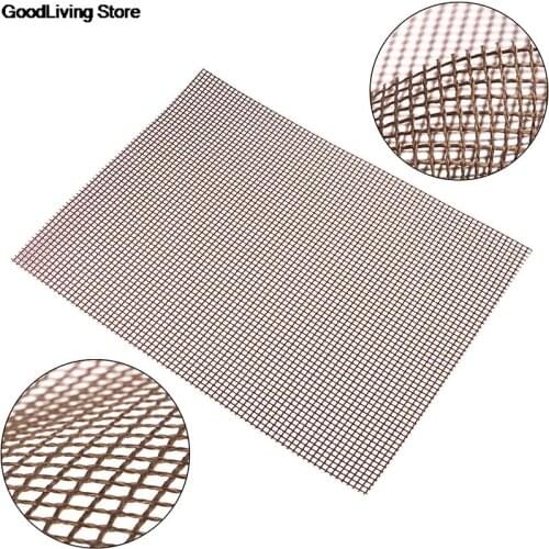 1PCS Reusable Non-Stick BBQ Grill Mesh Mat Cooking Sheet Liner Grill Mat for Outdoor Grilling Cooking Baking Barbecue