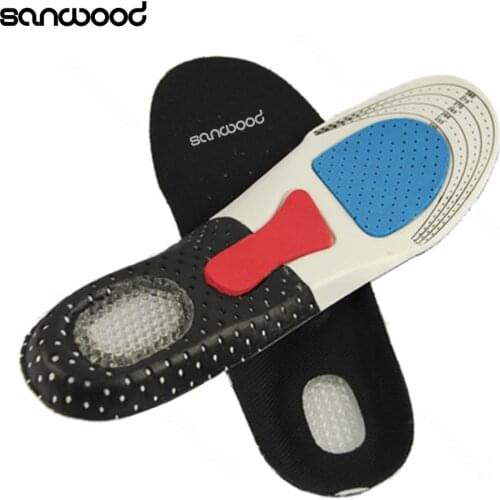 2016 Free Size Unisex Orthotic Arch Support Shoe Pad Sport Running Gel Insoles Insert Cushion for Men Women 9IFM