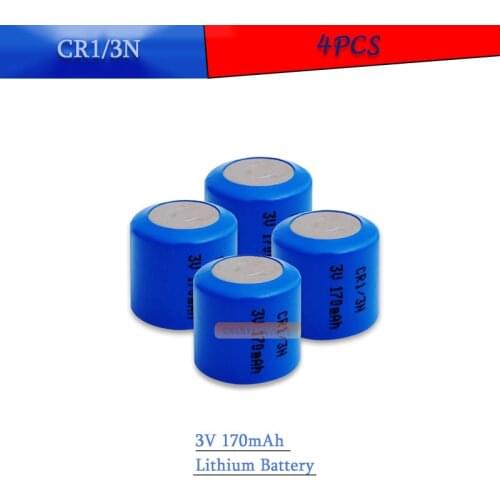 4PCS CR1/3N 3V 170mAh Lithium Battery DL1/3N CR1/3 1/3N CR13N CR13 13N for Micro Instrumentation Camera Li-ion Button Batteries