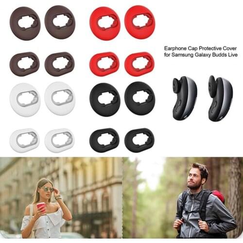 4Pcs Silicone Earcap Replacement Earphone Accessory for Samsung Galaxy Buds Live