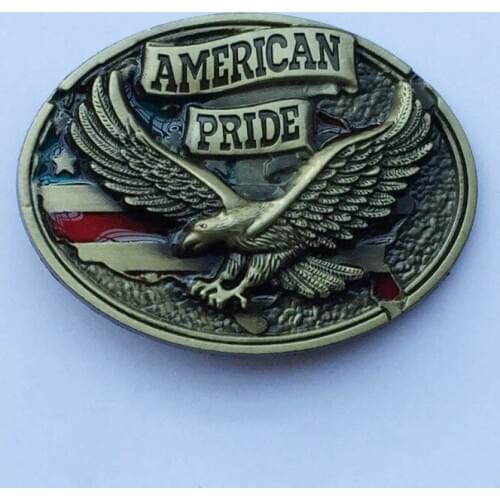 American Pride Eagle USA Flag Belt Buckle JF-BY20184 suitable for 4cm wideth belt with continous stock