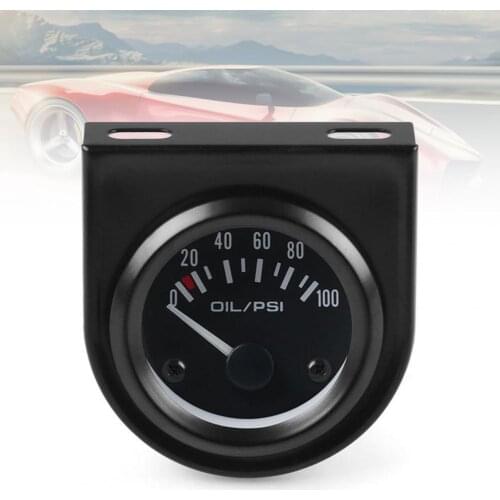 Car Gauge High Sensitivity Waterproof ABS Mechanical Oil Pressure Gauge for Car 12V 2Inch Fuel Gauges Auto Replacement Parts