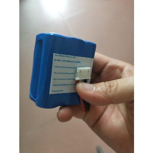 Free shipping 7.2v 1500mah ni-mh battery pack for Mint 4200 4205 i.robot 320 sweeper machine