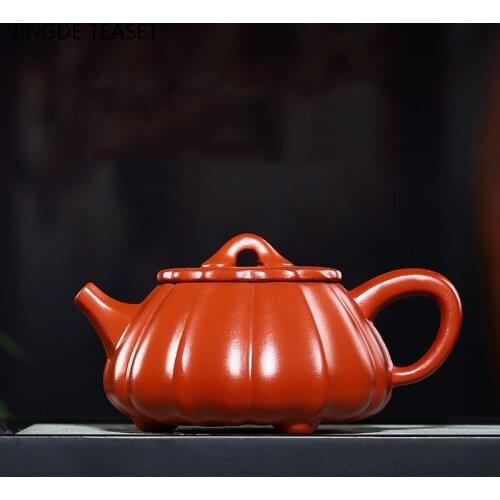 Large capacity 350ml Yixing Tea Pot Purple Clay Stone scoop Teapots Master Handmade kettle Tea ceremony Customized gifts