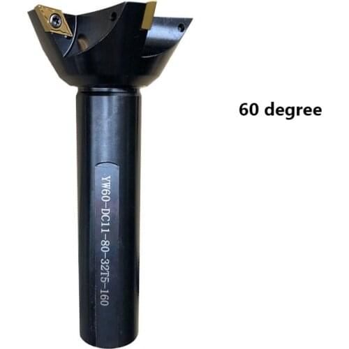 CNC YW55 60 Degree Straight Shank Dovetail Groove Tool Holder Milling Cutter CNC Indexable Dovetail Groove Mill Bar