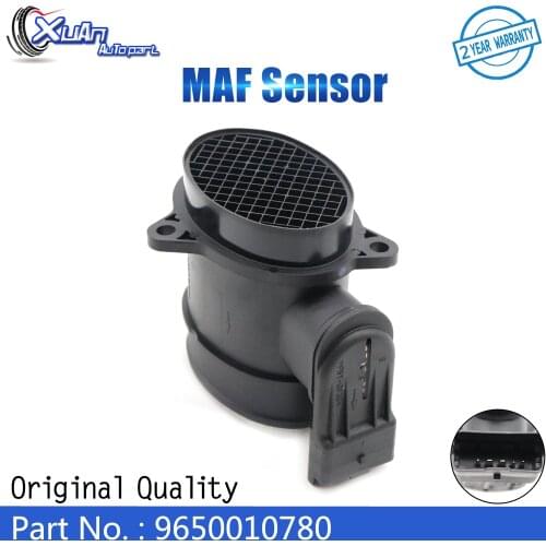 XUAN MAF MASS AIR FLOW METER SENSOR 9650010780 For Citroen Berlingo C2 C3 C4 C5 XSARA PICASSO FIAT SCUDO FORD FIESTA PEUGEOT 206