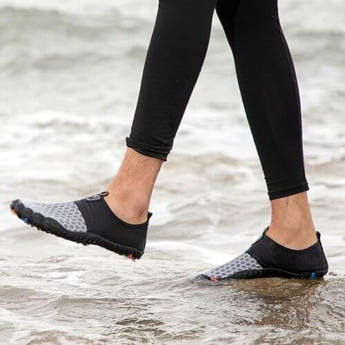 Breathable Quick Dry Beach Water Sports Shoes Men Women Elastic Soft Barefoot Wading Shoes Nonslip Upstream Seaside Aqua Shoe