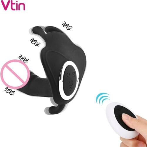 Butterfly Wearable Dildo Vibrator for Women Masturbator G Spot Clitoris Stimulator Remote Control Panties Vibrator Adult Sex Toy