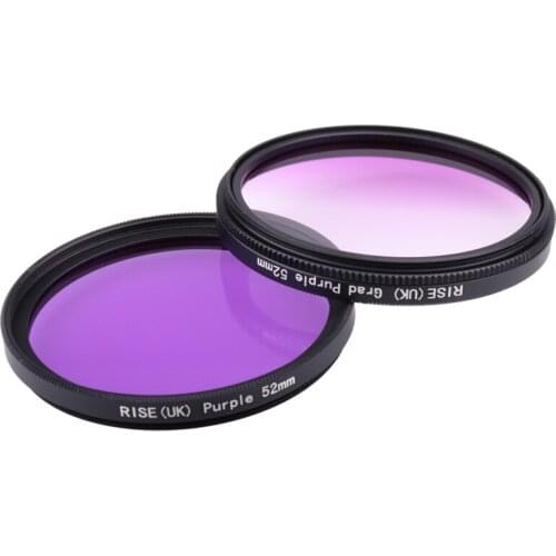 Camera Filter 52mm Full Purple Gradual Purple Lens Filter for Nikon D3100 D3200 D5100 SLR Camera Lens