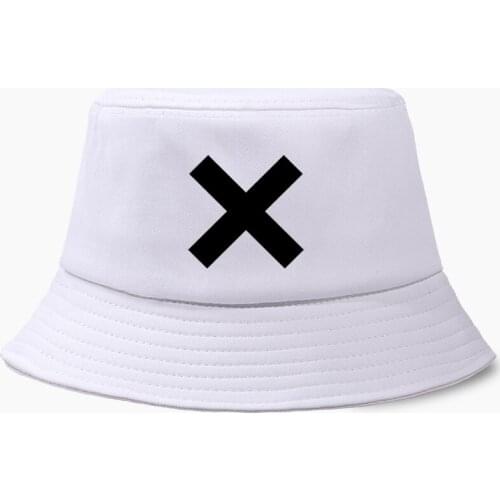X Letter Sweatshirt Print Fisherman Hat Fishing Cap Bucket Hats Panama Men Women Bob Outdoor Sunscreen Chapeau Sun Prevent Caps