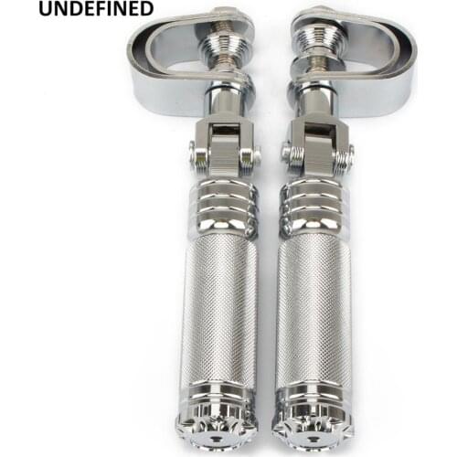 1.25" Motorcycle Highway Footpegs For Harley Touring Electra Glide Road King Forty-Eight Engine Guard Footrests Mount Clamp Kits