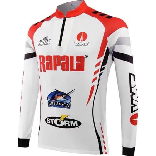 Rapala Red Racing Fishing Luya Long Sleeve Stand Collar Outdoor Fishing Suit