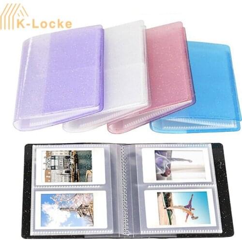 Mini Multi-function Pockets Album Card Bag Transparent 64 Pockets Photo Jelly Album For Store 3-inch Photo Paper