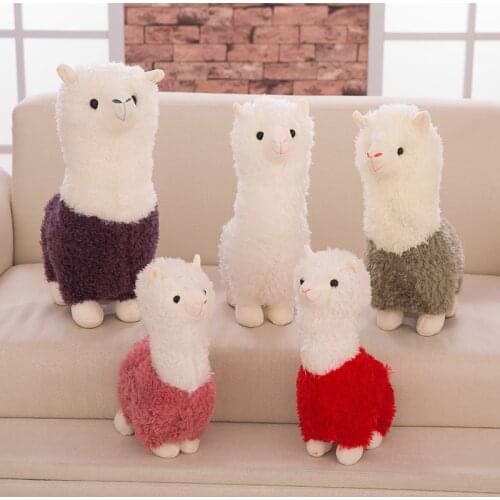 28cm Animal Stuffed Soft Toy Birthday Decoration Gifts Cute Alpaca Plush Toy Kids Real Doll Pillow Bed For Girls Children