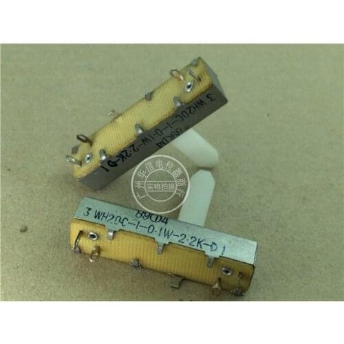 Original new 100% WH20C-1-0.1W-2.2K-D1 5cm sliding clipper single potentiometer 2.2K white handle 26MM (SWITCH)