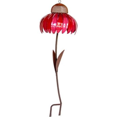 Sensation Pink Coneflower Bird Feeder Window Garden Flower Bird Feeder Outdoor Garden Yard Lawn Decoration Picaflor Comedero