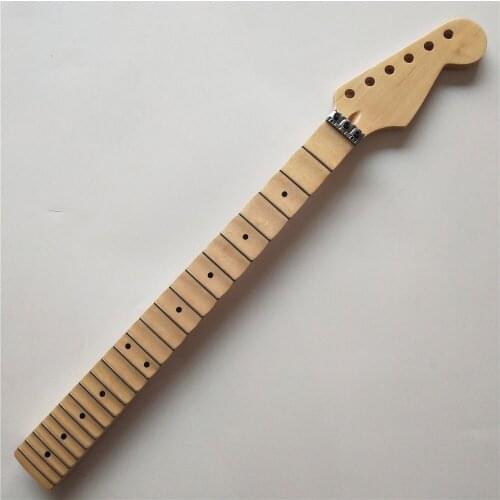 Full scalloped Maple 22 frets electric guitar Neck Replacement maple Fingerboard locking nut gloss