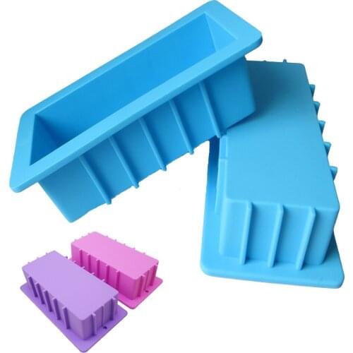 1100G Rectangle Silicone Soap Mold High Quality Flexible Loaf Mould Toast Mousse Cake Tools Soap Craft Making Mould Silica Gel