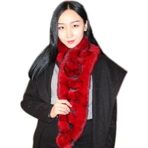 Linhaoshengyue rabbit scarf real rabbit