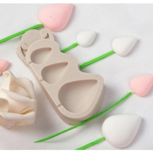 Chocolate Baking Mold Multi-functional Floral Pattern Silicone Cupcake Cake Mould for Kitchen Chocolate Baking Mold