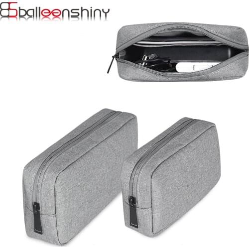 BalleenShiny S/L Digital Accessories Storage Bag Multi-function USB Cable Earphone Cosmetic Travel Storage Organizer Bag Supply