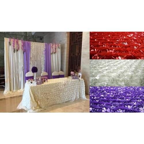 Wedding Decoration-Multicolor stereo rose fabric, 3D wedding carpet For Wedding background, 1.3M*10 Meters/lot, 13 colors