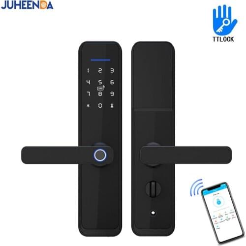 TTLOCK APP Waterproof Fingerprint Smart Door Lock Bluetooth APP Lock Digital Password Door Lock IC-Card Home Security Door Lock