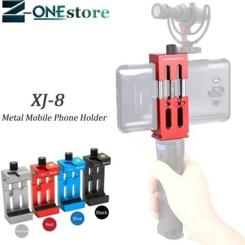 Xiletu XJ-8 Aluminum 4.7-6.0 Inch Smartphone Clip Holder for Mobile Phone Iphone 7 8 Puls HuaWei Samsung