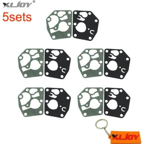 XLJOY 5 Sets Carburetor Diaphragm Gasket Kits For Briggs & Stratton 495770 795083 5083H 5083K 7721 520175