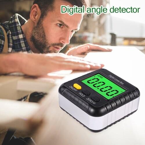 1pc Digital Inclinometer Spirit Level Mini Level And Bevel Gauge LCD Digital Level Box Level Box Angle Ruler Protractor Woodwork