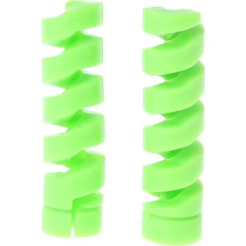 2pcs Cable Protector Bobbin Winder Data Line Case Rope Protection Spring Twine For Phone USB Earphone Cover E56B