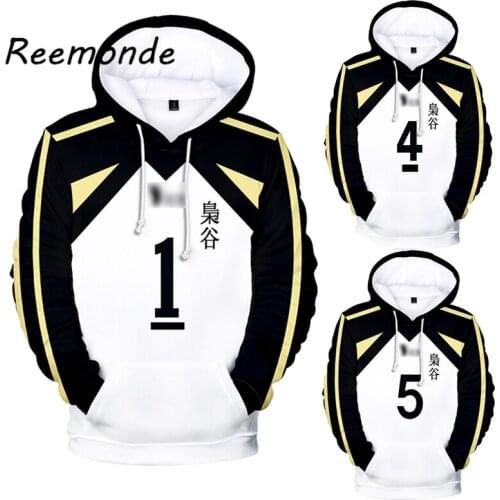 Anime Haikyuu Cosplay Hoodies Sweatshirt Mens Bokuto Koutarou Casual Hooded Sweatshirts Pullover Harajuku Coat For Boys Girls