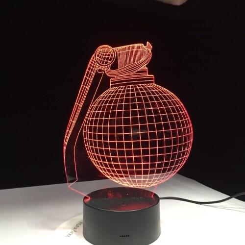 Boogie Bomb New 3D Lamp 7 Colors Desk Battle Royale Gift for Boyfriend Gamer Son Grandson Birthday Decor LED Light DropShipping