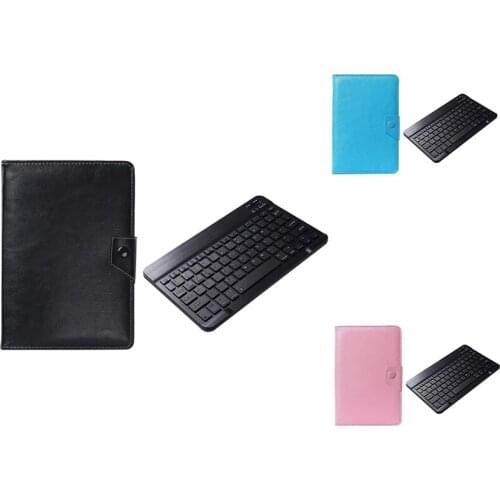 Tablet Case with Keyboard for Teclast P20HD Teclast M40 ALLDOCUBE iPlay20/PRO Wireless Keyboard+Flip Case