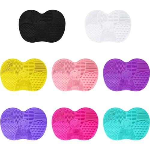 Hot Sale 1PC Foundation Makeup Brush Scrubber Board Silicone Makeup Brush Cleaner Pad Make Up Washing Brush Gel Cleaning Mat