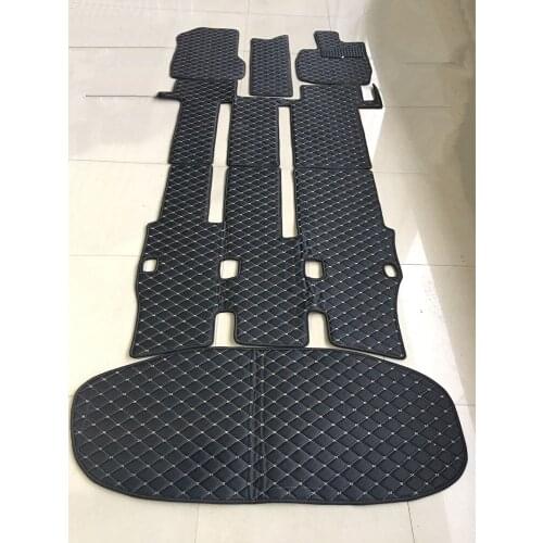 Good quality! Custom full set car floor mats for Right hand drive Toyota Voxy R60 R70 2013-2001 7 8 seats waterproof car carpets