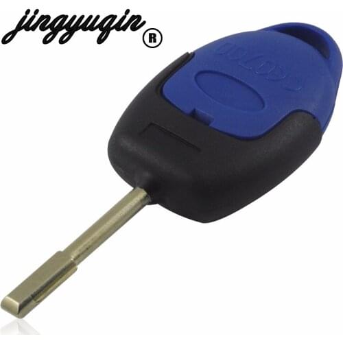 Jingyuqin 10pcs/lot Brand New 3 Button Transit Connect Set Remote Key Shell For Ford Transit Connec Blue Case Replacement