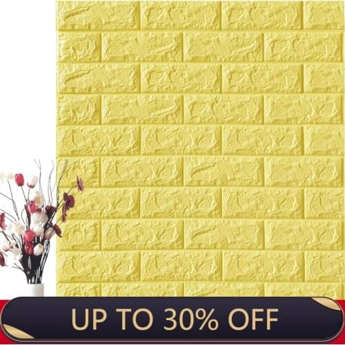 3D Brick PE Foam Wall Stickers Self adhesive Wallpaper Peel and Stick 3D Wall Panel Living Room Bedroom Kids Room