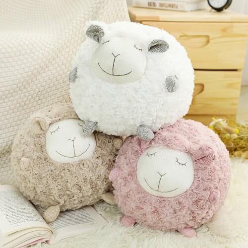 New Kawaii Sheep Lamb Plush Toy Stuffed Animals Doll Pillow Baby Kids Children Girl Girlfriend Birthday Gift Home Bedroom Decor