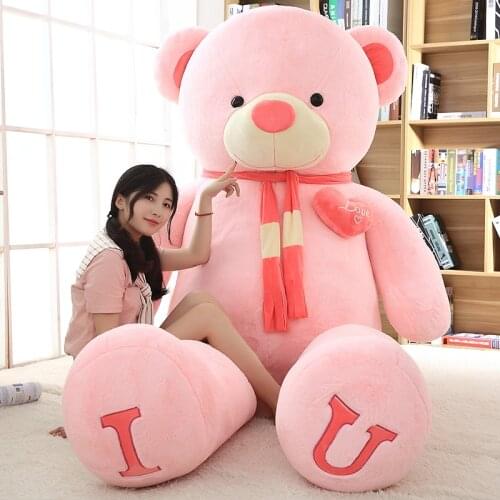Huge 180cm creative teddy bear i love you " bear plush toy soft doll hugging pillow toy birthday gift h0778