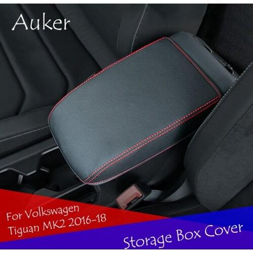 For Volkswagen Tiguan mk2 2016 2017 2018 2019 Console Armrest Mat Cushion Cover Cushion Car-covers