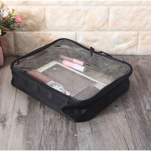 Transparent Travel Cosmetic Bag Clear Makeup Case Pouch Toiletry Zip Wash Toiletry Organizer