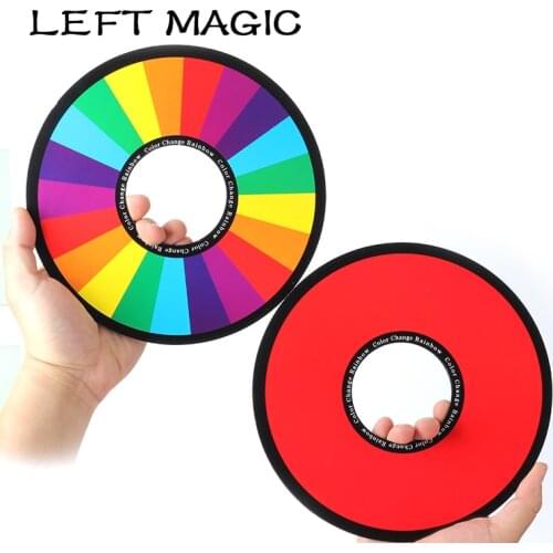 6 Pcs/Set Rainbow Rings Magic Tricks Color Changing Ring Magia Magician Stage Accessories Illusion Props Gimmick Comedy Kids