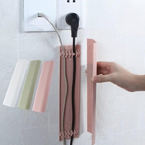 Home Office Self-Adhesive Raceway Wall Cord Duct Cover Cable Duct Ties Fastener Organizer Manager Holder Wire Storage Clip Tool