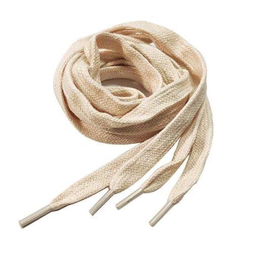 Pure Cotton Shoelaces 39'' 43'' 47" 51'' 55'' 86'' Inch Length 8mm Width For Sport Canvas Shoes boots skid resistance