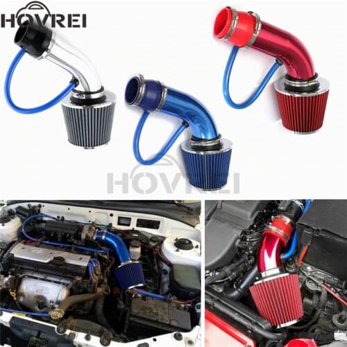 3inch 76mm Universal Car Aluminum Air Intake pipe kit Air FILTER Duct Tube Kits Mushroom Head Air filter Cold Air Intake Kit