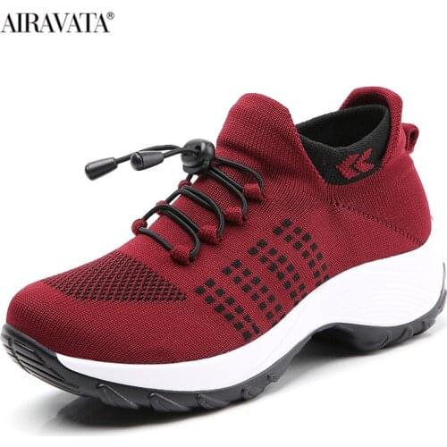 Women Sneakers Fashion Womens Height Increasing Walking Shoes Outdoor Breathable Mesh Comfortable Sports Casual Shoes